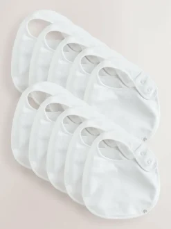 Next White Baby Bibs 10 Pack Online