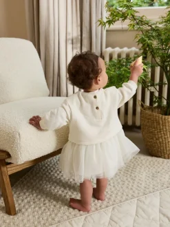 Next Baby Twofer Mesh Dress (0mths-2yrs) White Discount