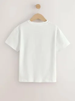 Next White Bambi Oversized Graphic T-Shirt (3-16yrs) Sale