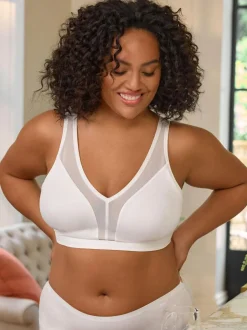Next B-H Total Support Non Wire Ultimate Comfort Bra White Outlet
