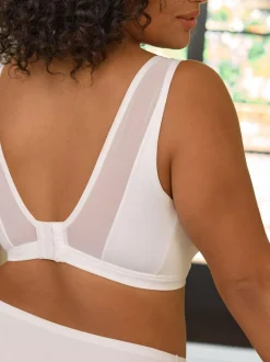 Next B-H Total Support Non Wire Ultimate Comfort Bra White Outlet