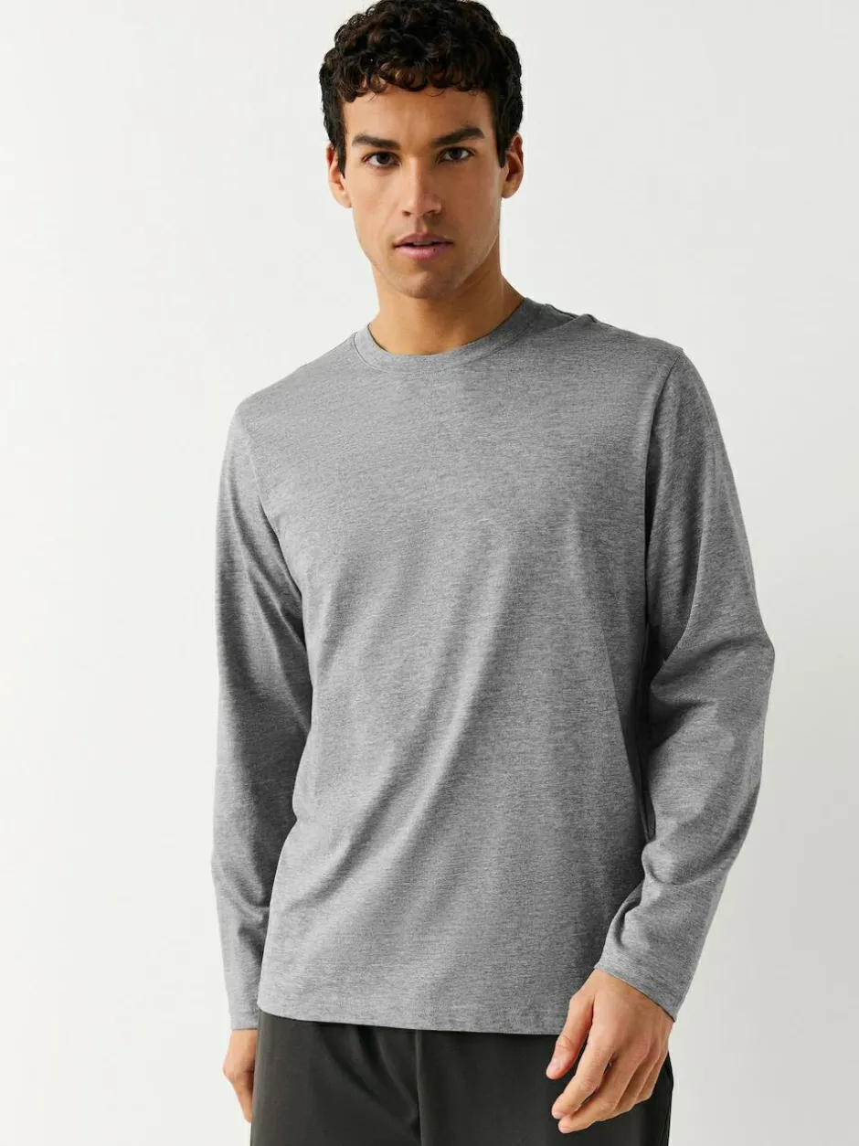 Next Long Sleeve Layering T-Shirts 5 Pack White/ Black/ Grey/ Navy Blue Online
