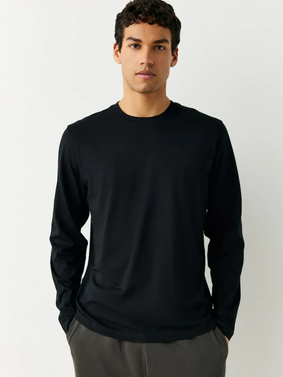 Next Long Sleeve Layering T-Shirts 5 Pack White/ Black/ Grey/ Navy Blue Online