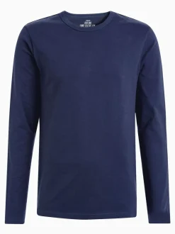 Next Long Sleeve Layering T-Shirts 5 Pack White/ Black/ Grey/ Navy Blue Online