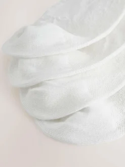 Next Trainer Socks 4 Pack White Bow Texture Best
