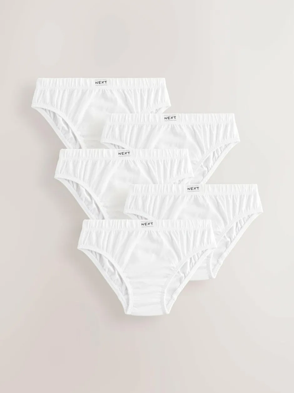 Next Briefs 5 Pack (1.5-16yrs) White