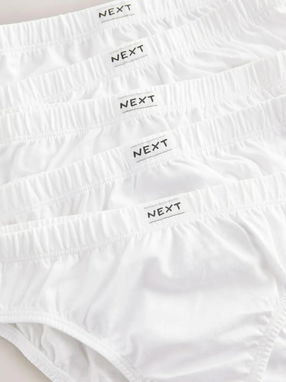 Next Briefs 5 Pack (1.5-16yrs) White