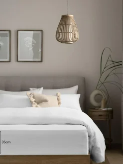 Next White Brushed Cotton Supersoft Deep Fitted Sheet Clearance