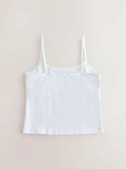 Next Built in Shelf Cami Vest (9-16yrs) (9-16yrs) White Sale