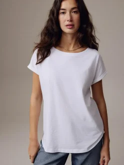 Next White Cap Sleeve T-Shirt Discount