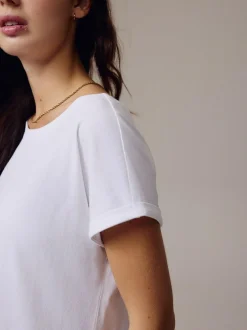 Next White Cap Sleeve T-Shirt Discount