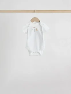 Next White Character 7 Pack Baby Short Sleeve Bodysuits Discount
