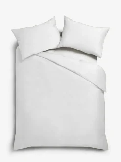 Next Collection Luxe 1000 Thread Count Sateen Oxford Luxury Duvet Cover and Pillowcase Set White Hot