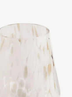 Next White Confetti Glass Candle Holder Hurricane Online