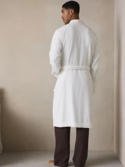 Next White Cotton Towelling Dressing Gown Best