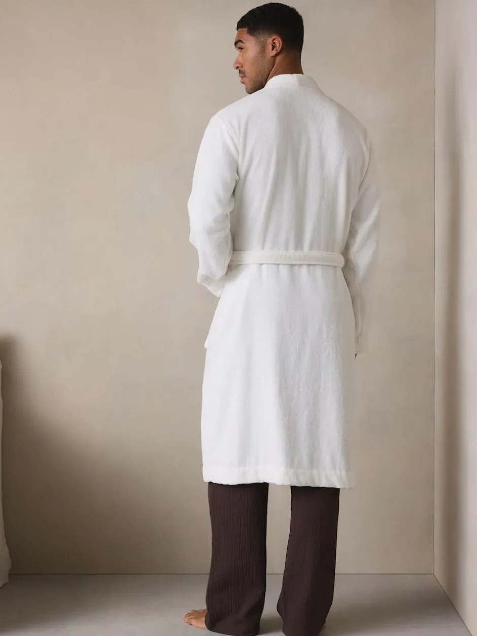 Next White Cotton Towelling Dressing Gown Best