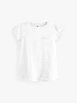 Next Daisy Pocket T-Shirt (1.5-16yrs) White Best
