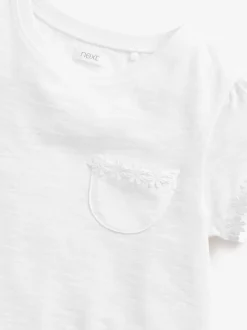 Next Daisy Pocket T-Shirt (1.5-16yrs) White Best