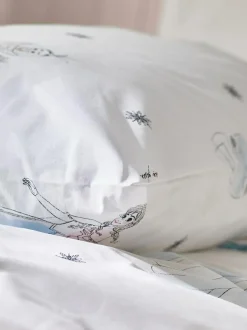 Next White Disney Frozen 100% Cotton Duvet Cover and Pillowcase Set Discount