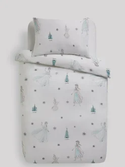 Next White Disney Frozen 100% Cotton Duvet Cover and Pillowcase Set Discount