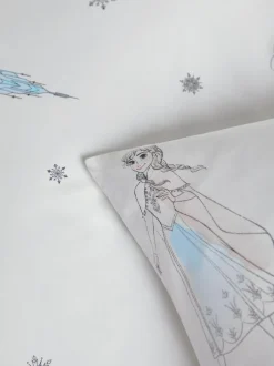 Next White Disney Frozen 100% Cotton Duvet Cover and Pillowcase Set Discount