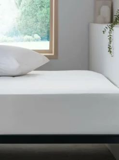 Next Easy Care Polycotton Deep Fitted Sheet White Outlet