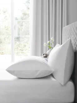 Next Easy Care Polycotton Deep Fitted Sheet White Outlet