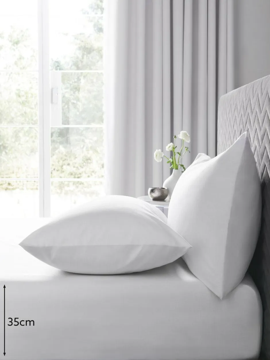 Next Easy Care Polycotton Deep Fitted Sheet White Outlet