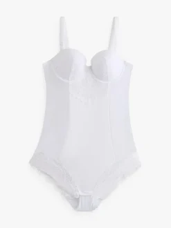 Next Firm Tummy Control Cupped Lace Body White Sale