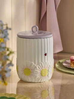 Next White Floral Ceramic Bread Bin Online