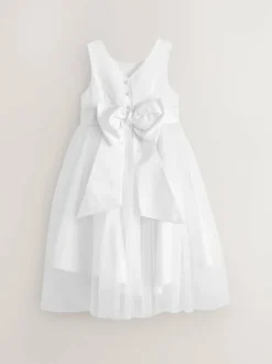 Next Flower Girl Bow Dress (3mths-16yrs) White Hot