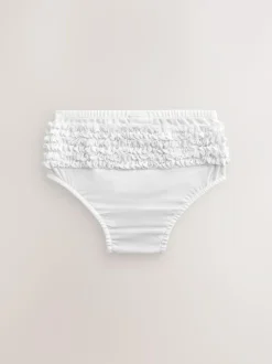 Next Baby Jersey Knickers 3 Pack (0mths-2yrs) White Frill Outlet