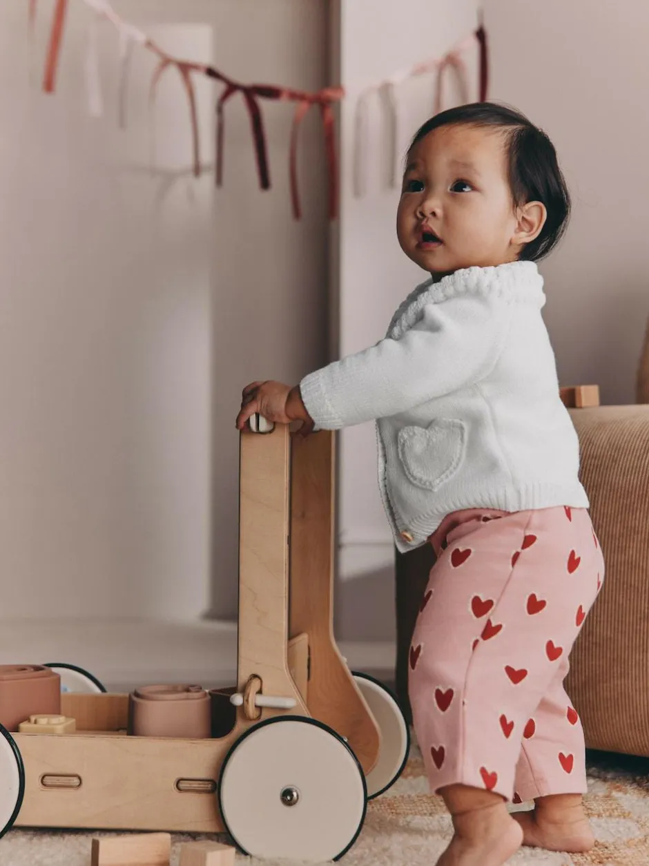 Next Heart Pocket Button Through Baby Cardigan (0mths-2yrs) White