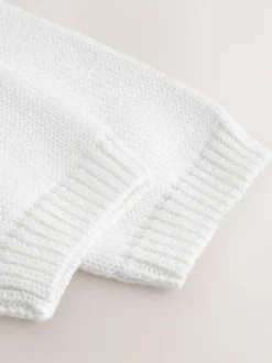 Next Heart Pocket Button Through Baby Cardigan (0mths-2yrs) White
