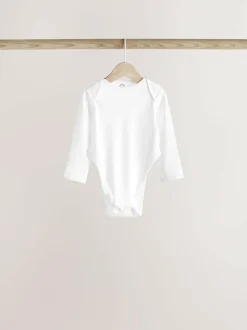 Next White Hip Dysplasia Baby Long Sleeve Bodysuits 5 Pack Online
