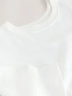 Next Jersey Two In One T-Shirt Dress White Clearance