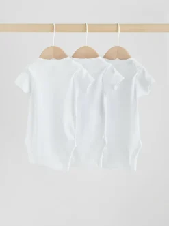 Next White Kind To Skin Baby Bodysuits 3 Pack Discount
