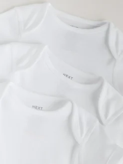 Next White Kind To Skin Baby Bodysuits 3 Pack Discount