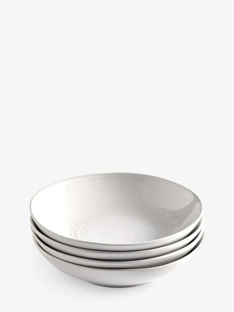 Next Kya Dinnerware Set of 4 Pasta Bowls White Online