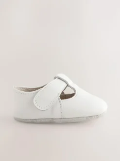 Next Leather Baby T-Bar Shoes (0-24mths) White Best