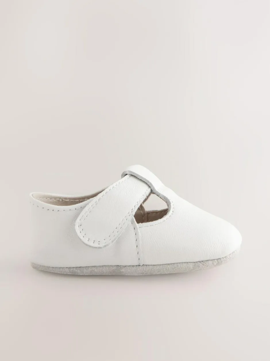 Next Leather Baby T-Bar Shoes (0-24mths) White Best