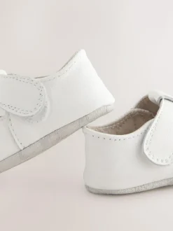 Next Leather Baby T-Bar Shoes (0-24mths) White Best
