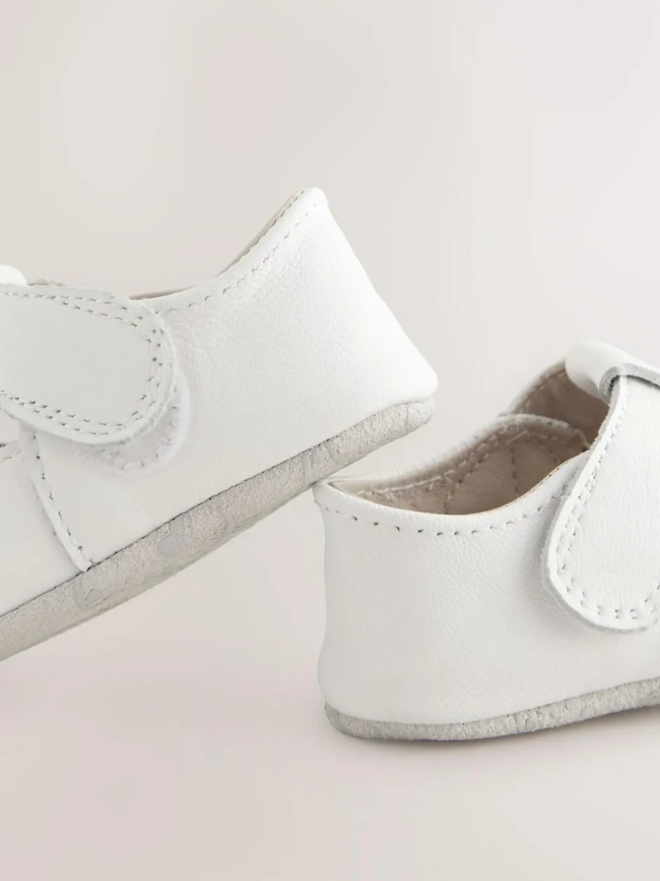 Next Leather Baby T-Bar Shoes (0-24mths) White Best