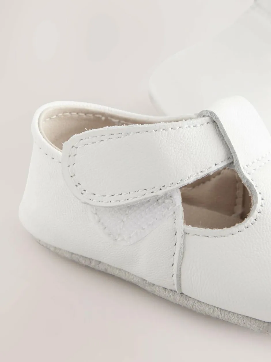 Next Leather Baby T-Bar Shoes (0-24mths) White Best