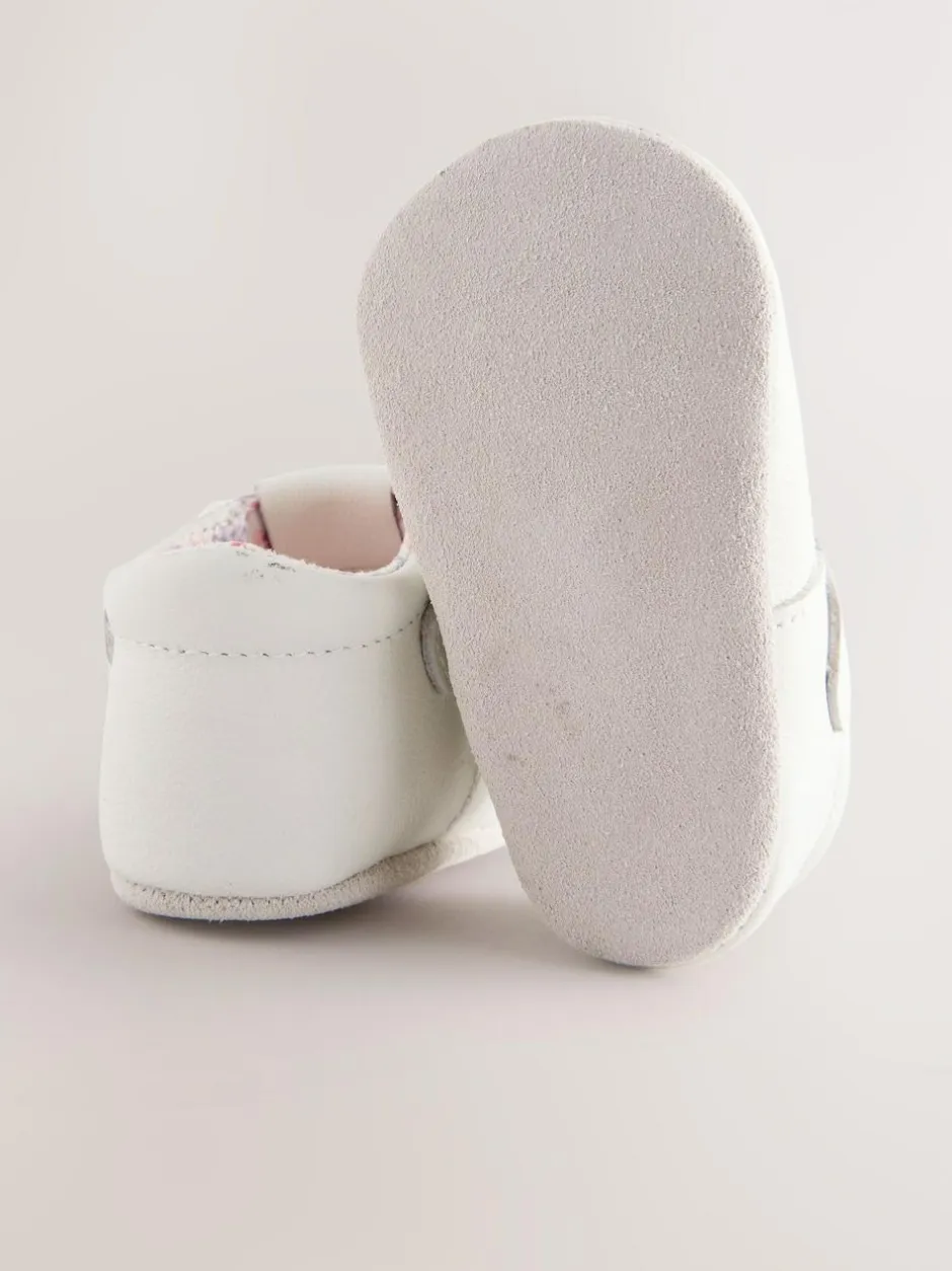 Next Leather Baby T-Bar Shoes (0-24mths) White Discount