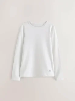 Next Long Sleeve Base Layer Top (3-16yrs) White New