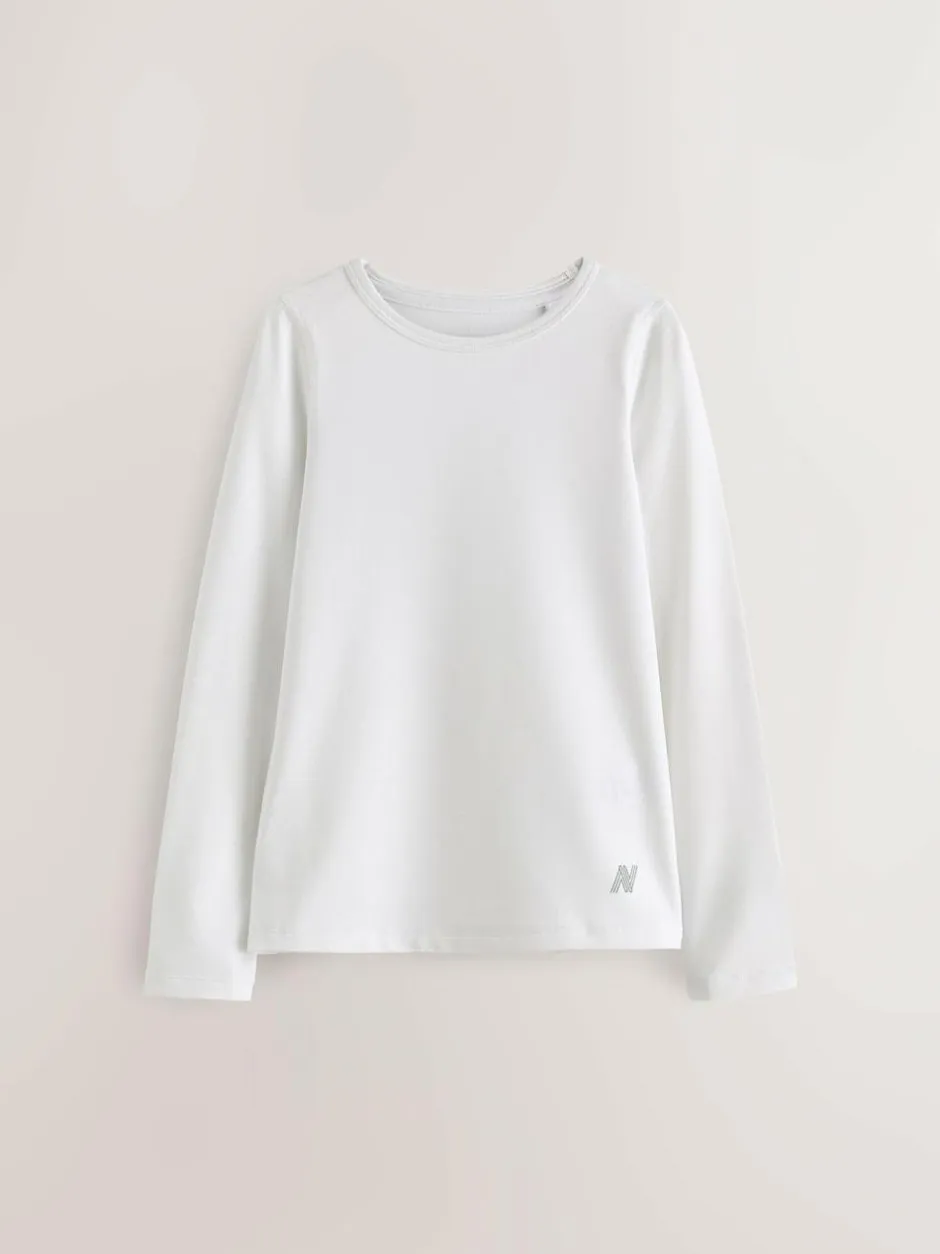 Next Long Sleeve Base Layer Top (3-16yrs) White New