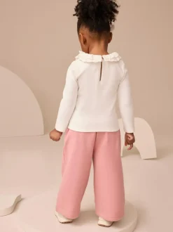 Next Long Sleeve Collar Top (3mths-7yrs) White