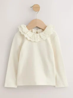 Next Long Sleeve Collar Top (3mths-7yrs) White