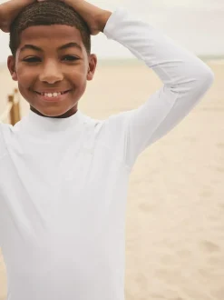 Next Long Sleeve Rash Vest (1.5-16yrs) White Discount